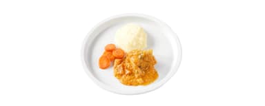 Fiskgryta Bohus med rotfrukter och fänkål, potatismos, morot. Bärkräm