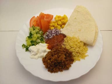 Tacobuffé med måltidstillbehör