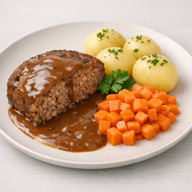 Ugnsfärs, brunsås, potatis, morötter