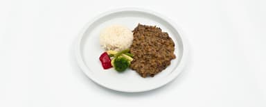 Kokos- och linsgryta med ingefära och chili, jasminris, brytbönor. Jordgubbssmoothie