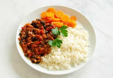 3. Specialkost MCT - Chili sin carne med ris och morötter*