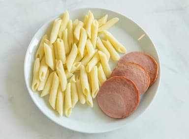 Specialkost Fiberreducerad - Falukorv med pasta*