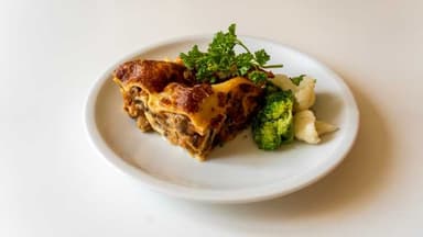 1. Svamp- och spenatlasagne med blomkål och broccoli 