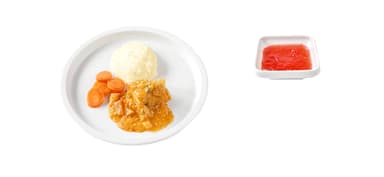 Fiskgryta Bohus med rofrukter och fänkål, potatismos, morot, Nyponsoppa, vispad grädde