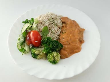 Kebabgryta med grynblandning & måltidstillbehör