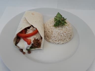 Tacobuffé med måltidstillbehör