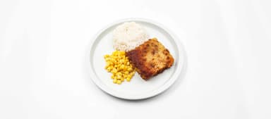 Mexikansk tacogratäng, jasminris, majs. Nyponsoppa, vispgrädde
