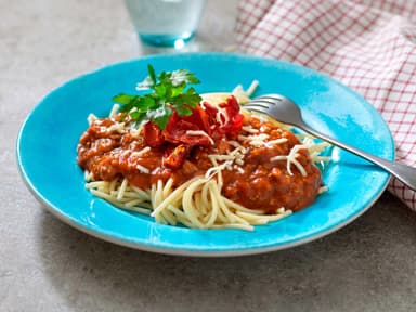 Köttfärssås med spagetti