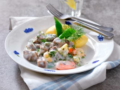 Dillkött med kokt potatis