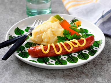 Lunchkorv med potatismos